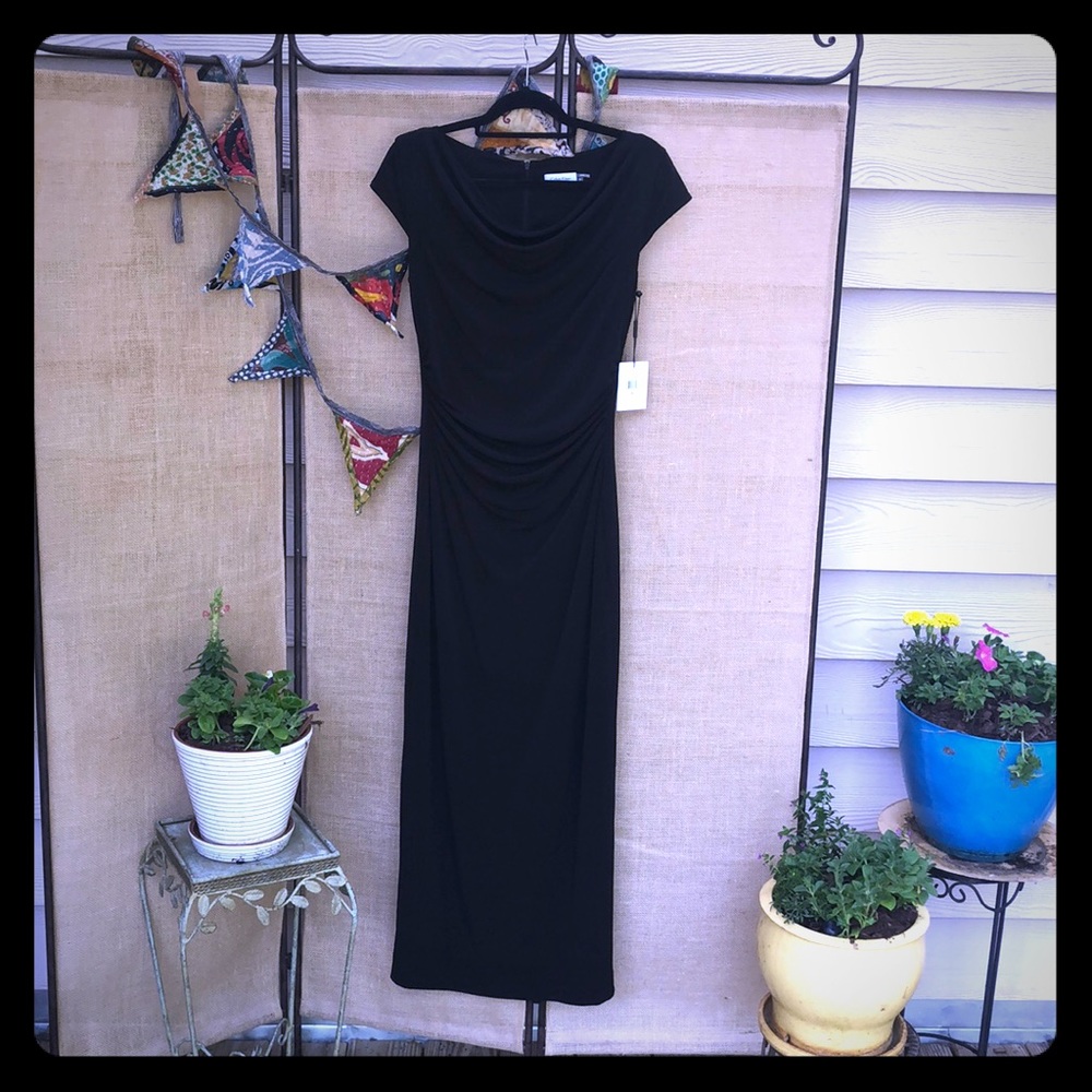 NEW Calvin Klein Black Long Dress